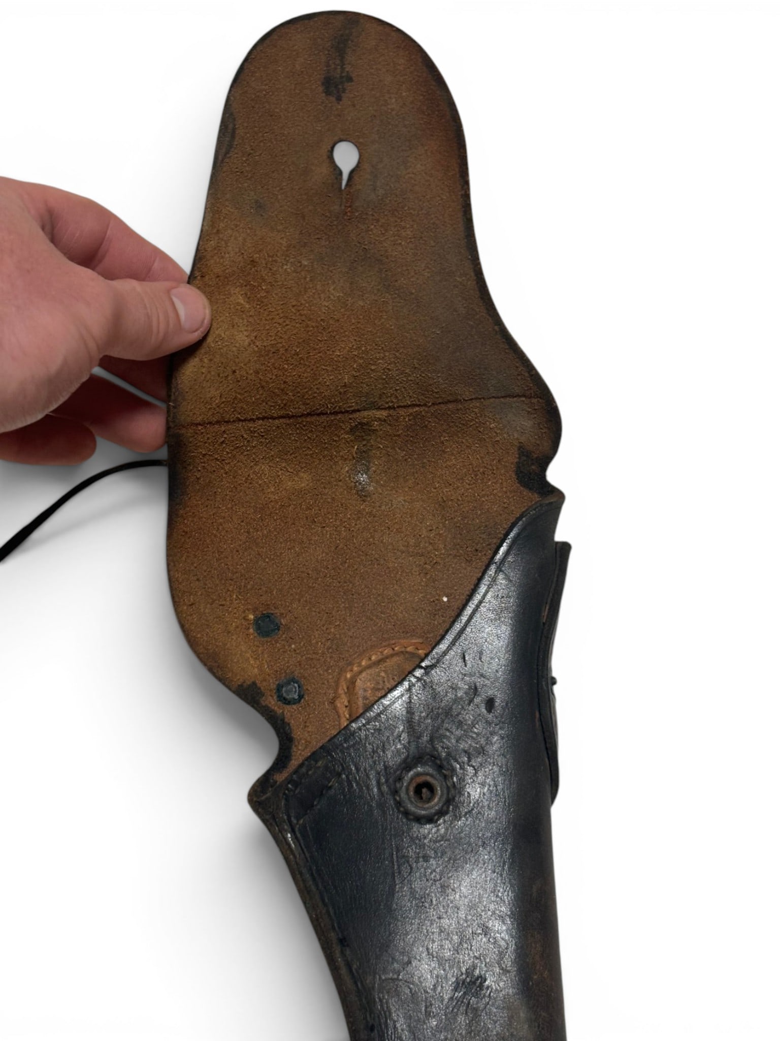 WWII US Enger-Kress M1916 Hip Holster with Lanyard - 2