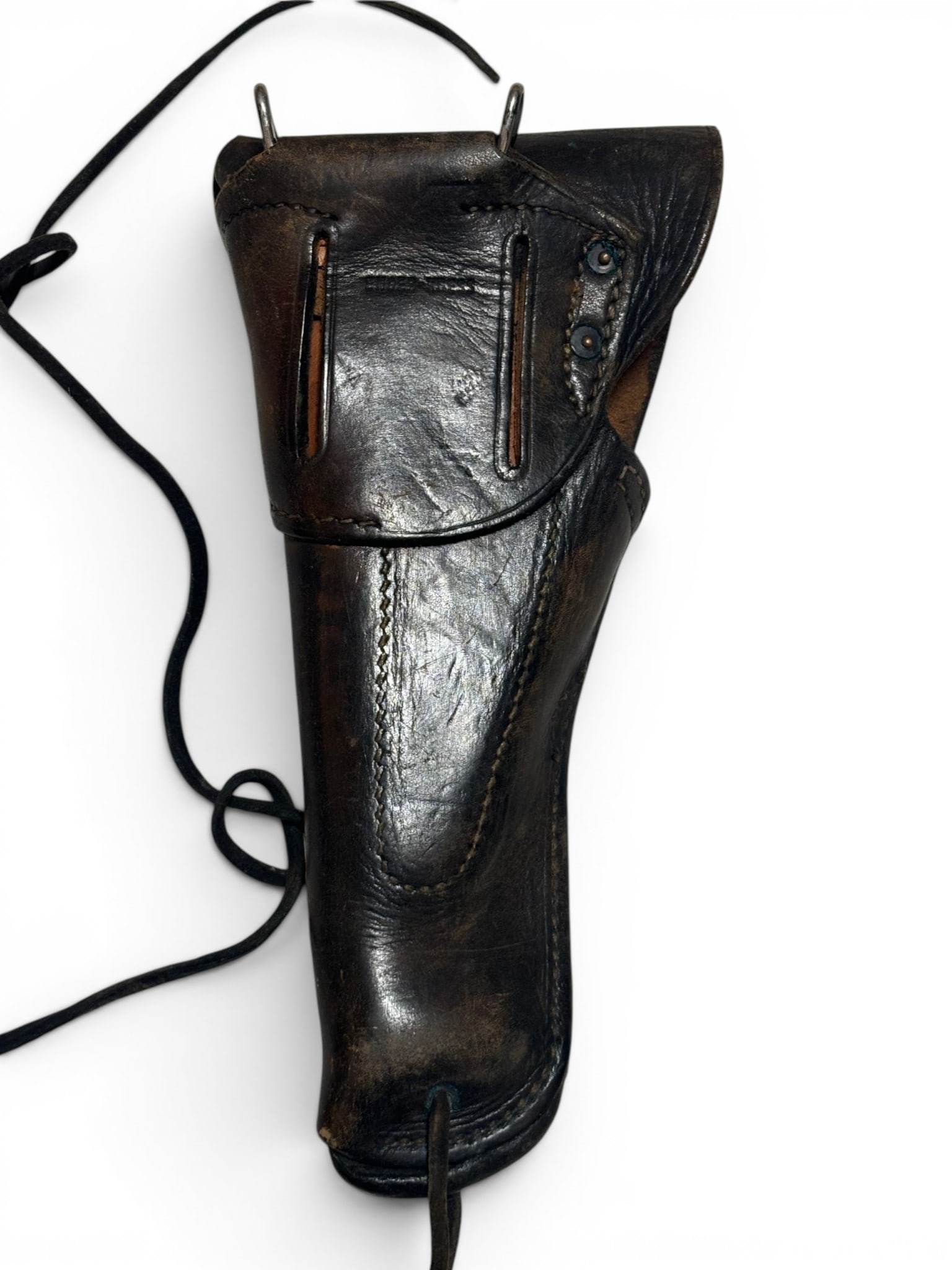 WWII US Enger-Kress M1916 Hip Holster with Lanyard - 4