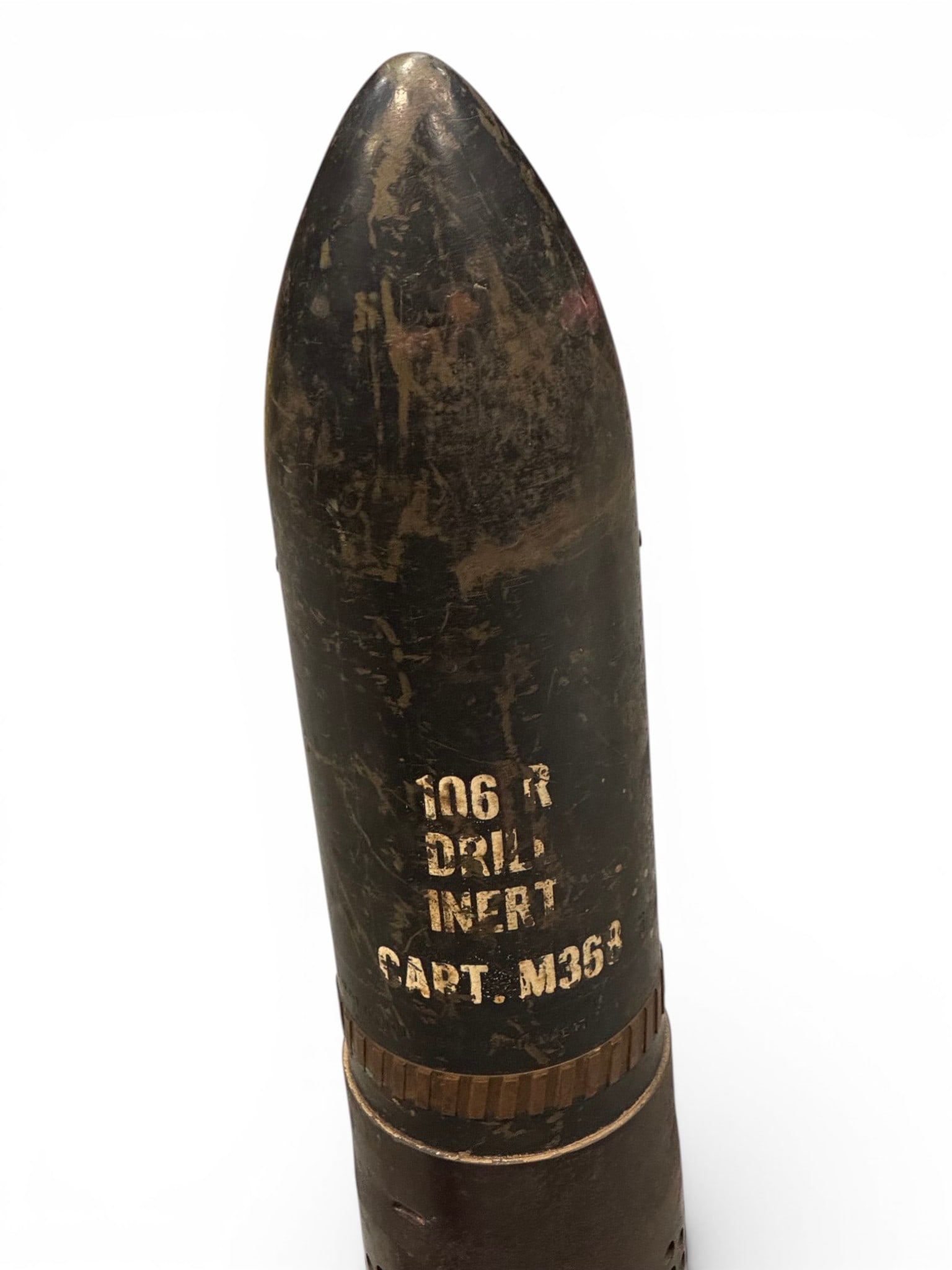 Large & Collectible Cold War U.S. Military 106mm Dummy Recoiless Round for M40 Recoilless Rifle - 2