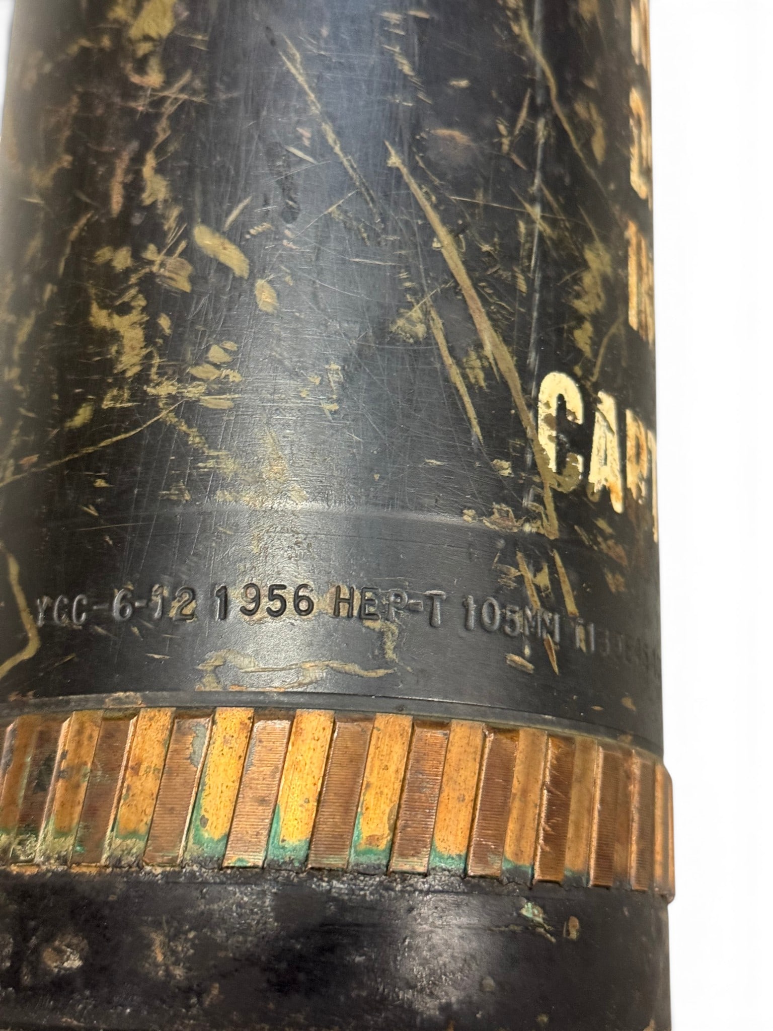 Large & Collectible Cold War U.S. Military 106mm Dummy Recoiless Round for M40 Recoilless Rifle - 7