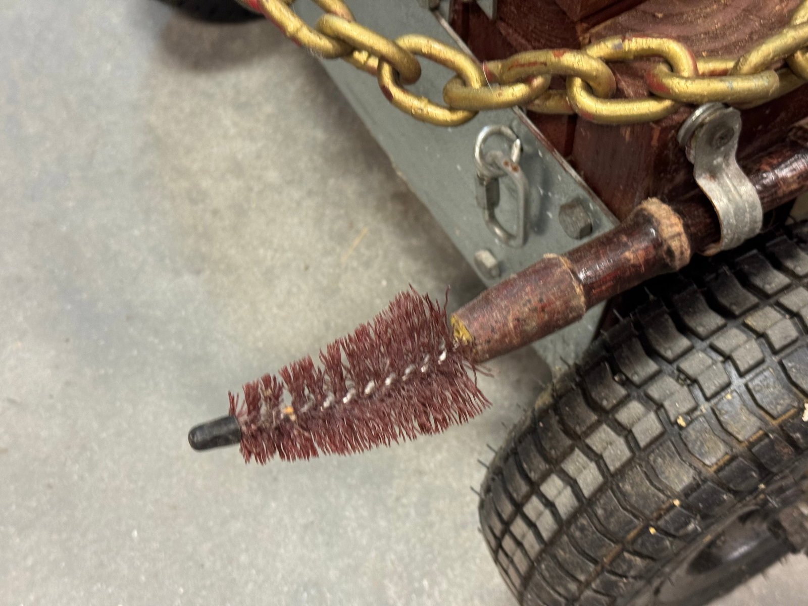 Functioning Custom Replica Naval Cannon on Carriage with Tires - 7