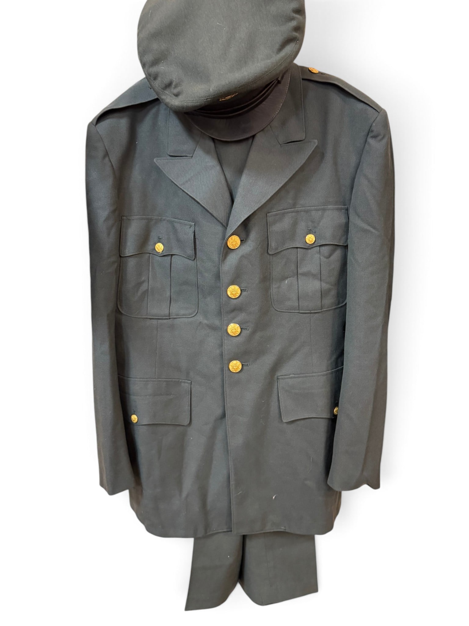 Lot of US USMC Uniform, Vietnam Uniform, Korean Pants & Scarce 1980s British Tunic - 2