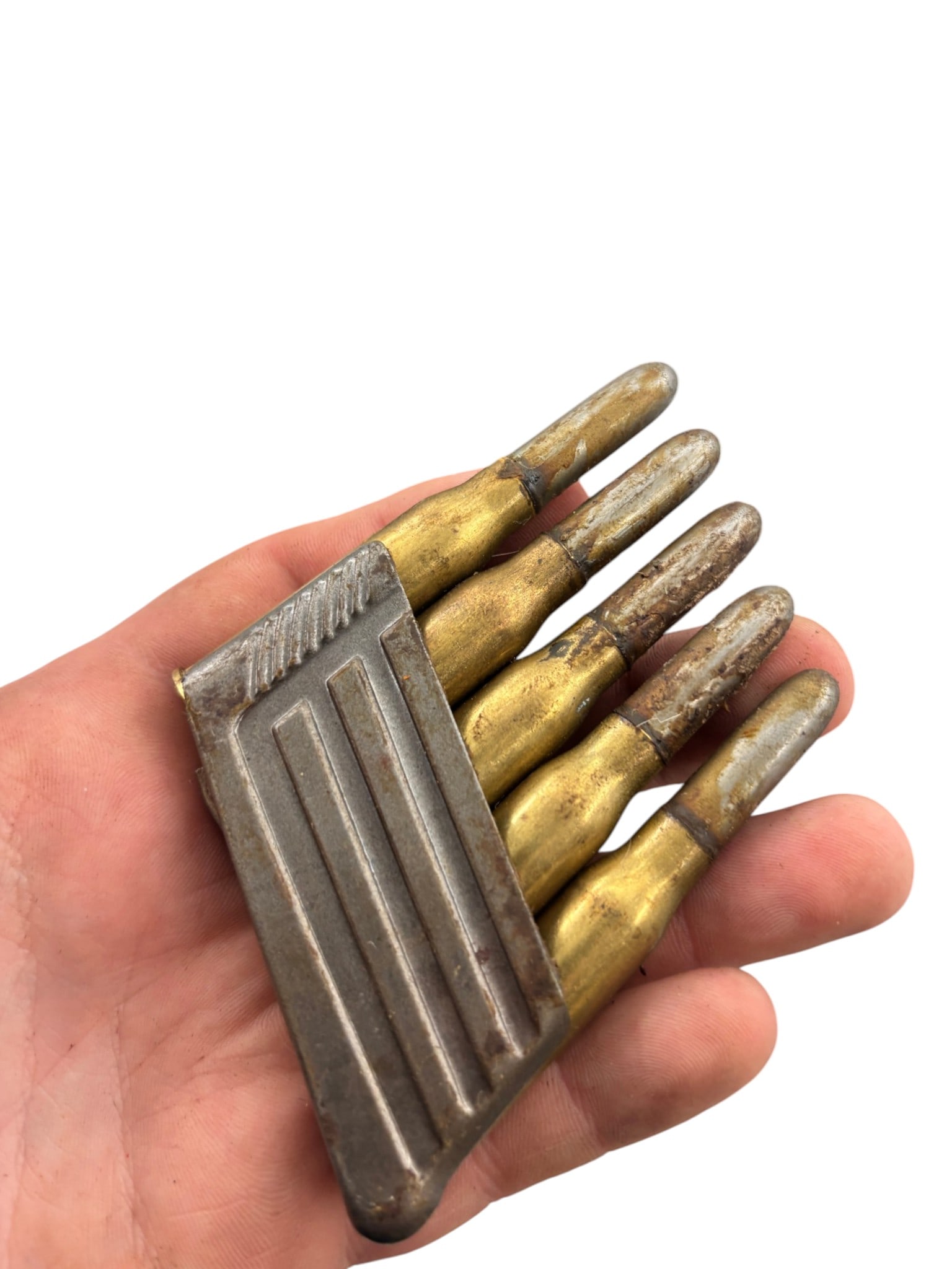 70rds. of 8x50r Mannlicher Ammunition on Clips + 5 Stripper Clips in Ammo Can - 3