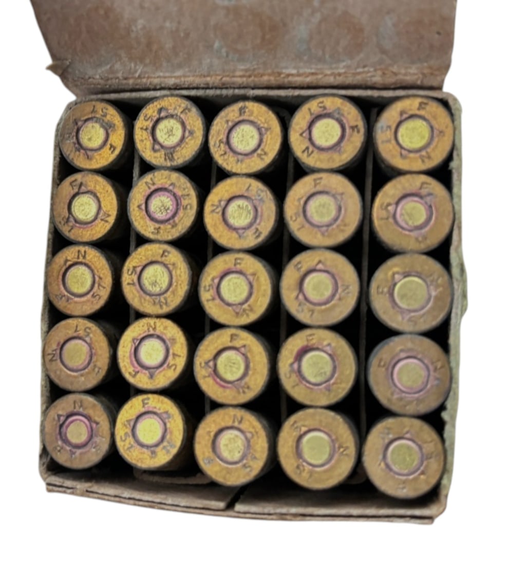 (3) Boxes of 25rds. 1950s FN 9x19mm Surplus Ammunition - 2
