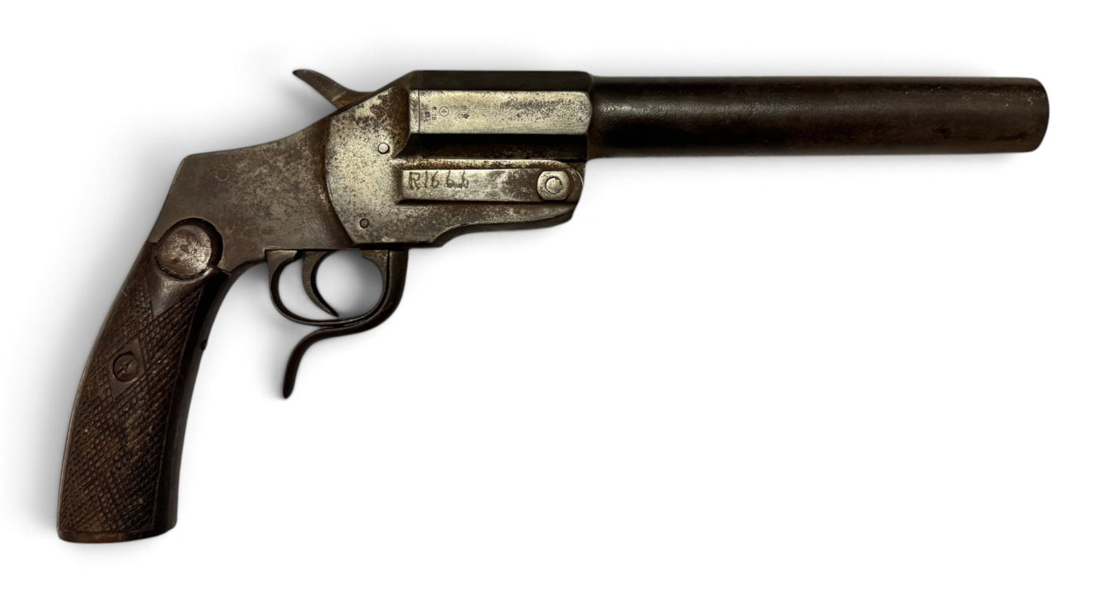 Rare WWI German Imperial “Marine Regiment” Hebel Model 1894 26.5mm Signal Flare Pistol - 2