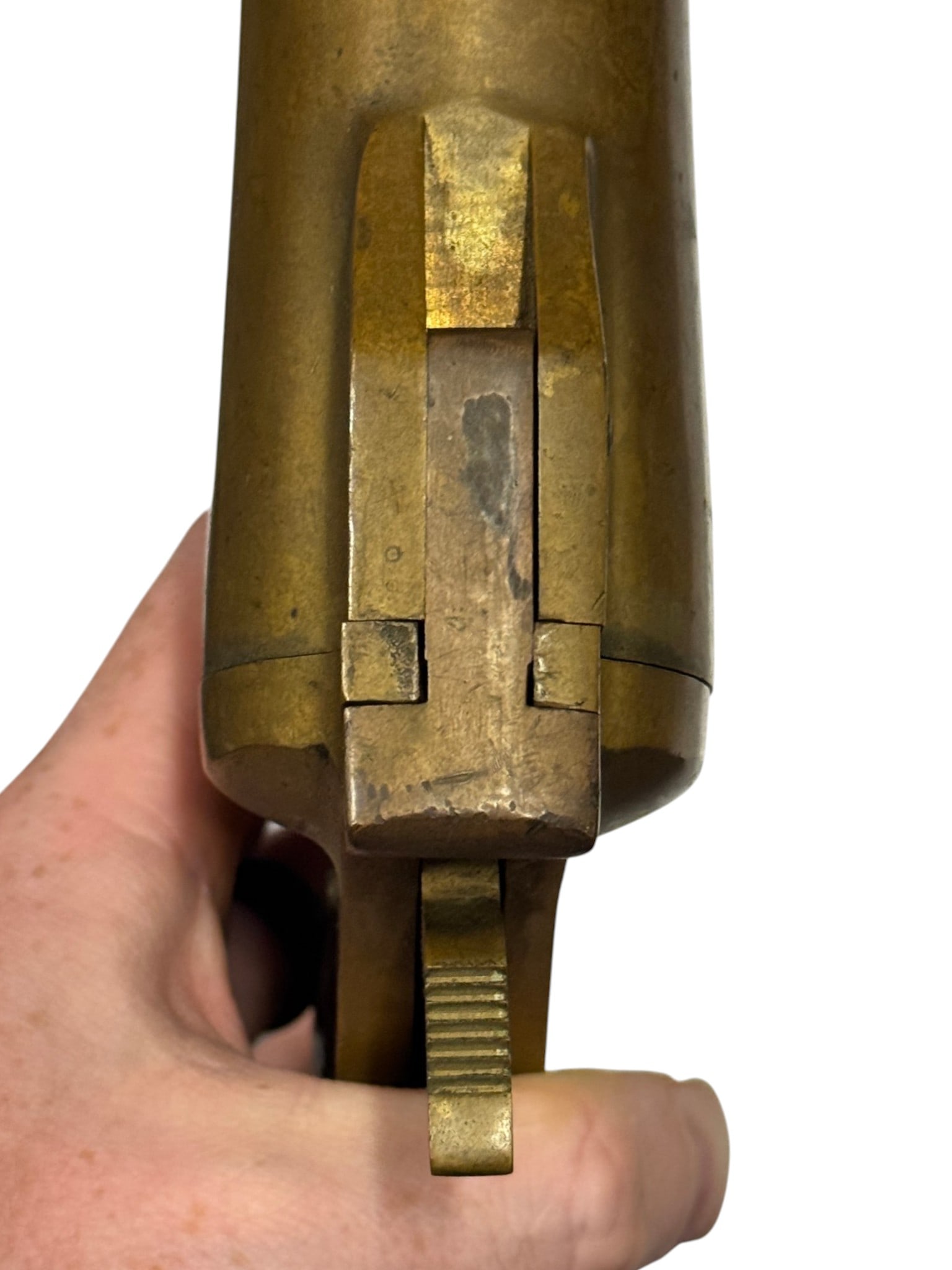 Rare WWII 1944 USN SKLAR 37mm Brass Signal Flare Gun a/ Wood Locker Box - 7