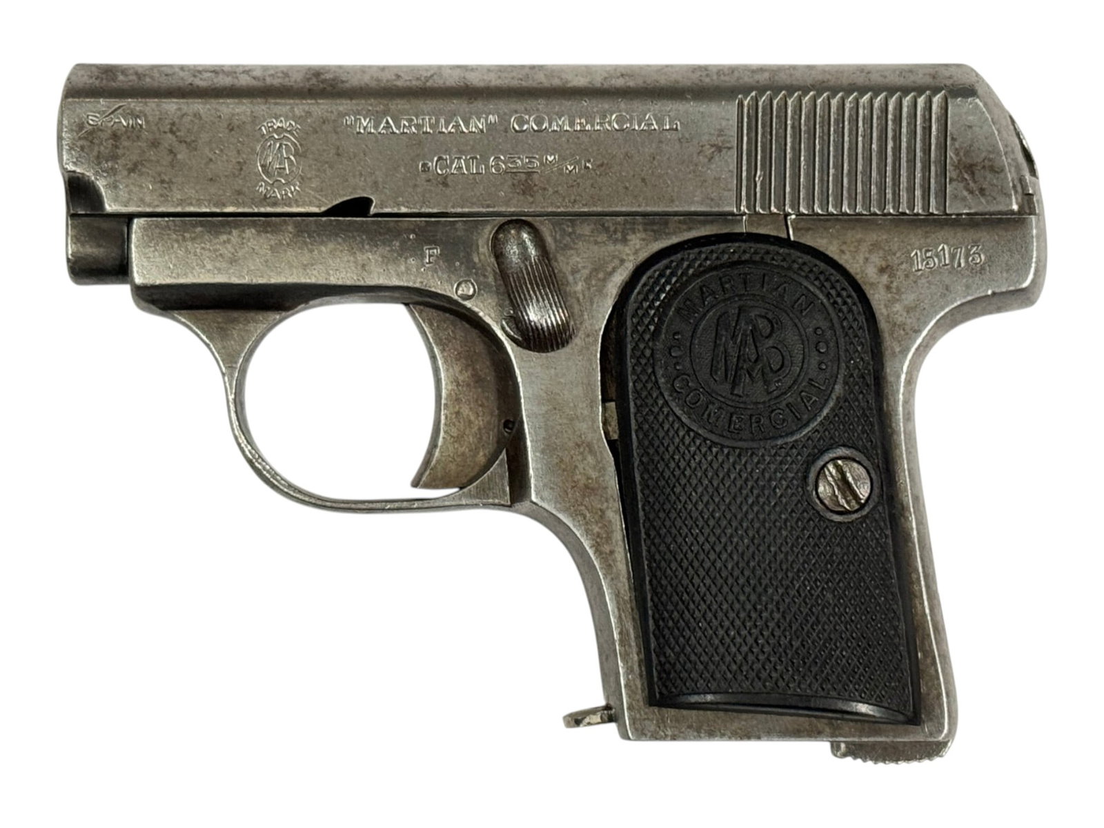 Spanish Martian Comercial 6.35 MM Semi-Automatic Pocket Pistol (1 of 11)