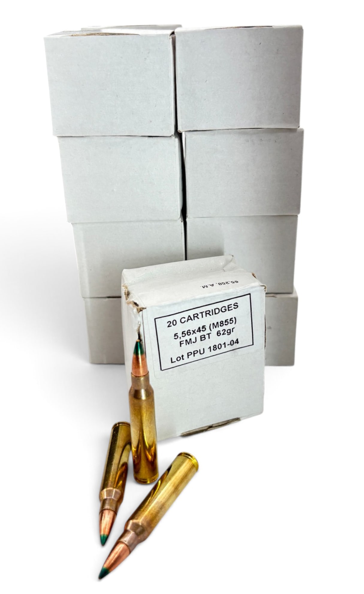 NIB 800rds. of 5.56mm 62gr. FMJ BT PPU Specialty Ammunition in Can - 2