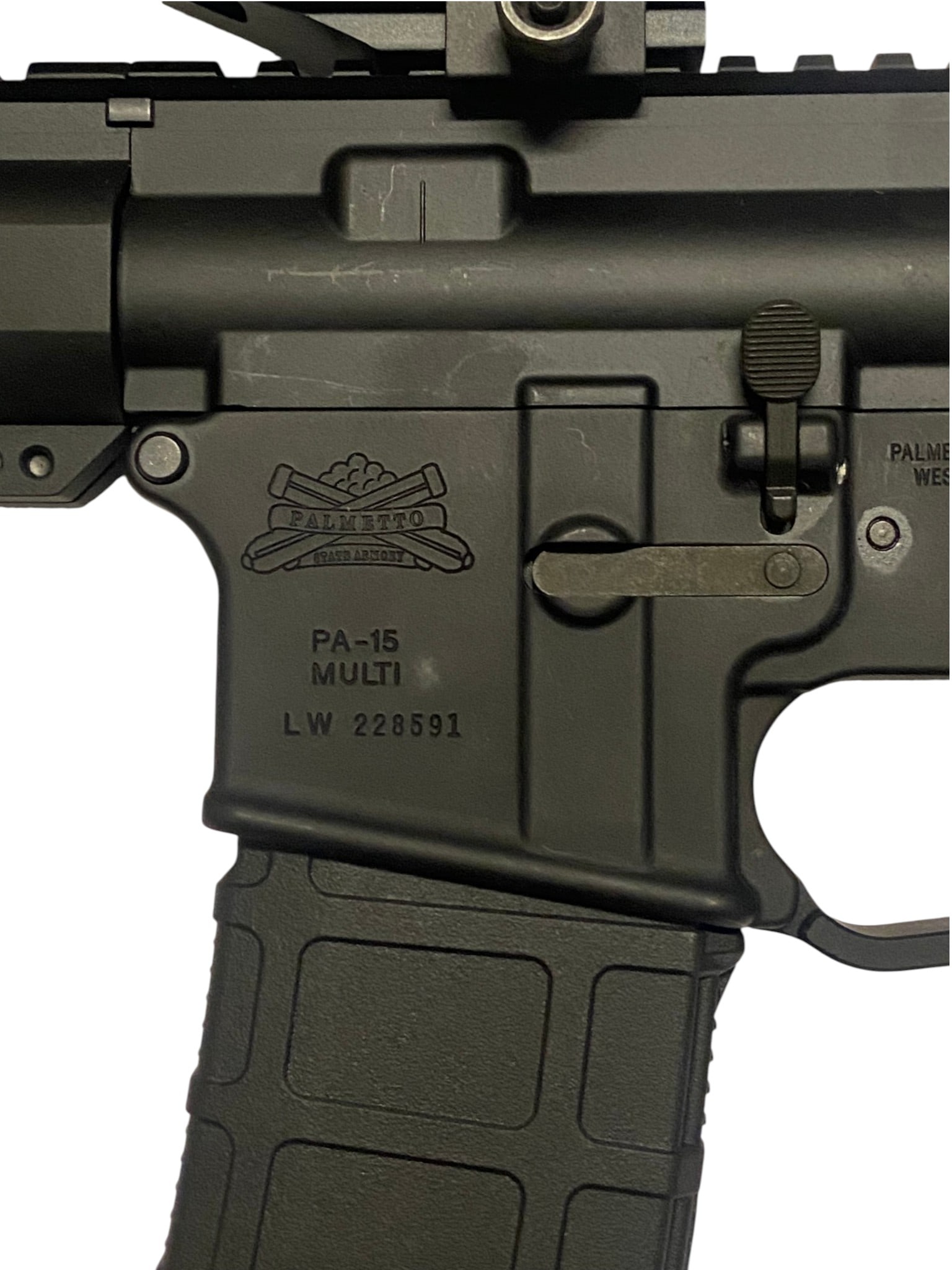 Excellent PSA Model PA-15 5.56mm Semi-Auto AR-15 Rifle w/ Vortex Strikefire II Red Dot in Soft Case - 4