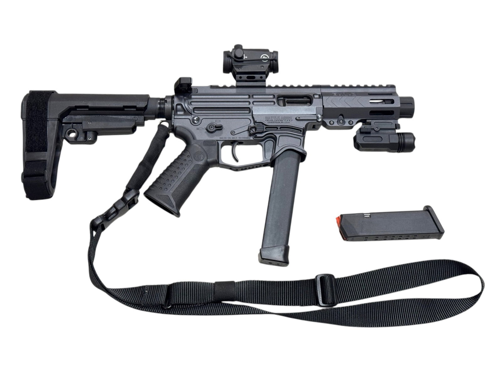 Excellent B.A.D. Battle Arms Development XIPHOS 9P Semi-Auto 9mm PCC AR Pistol w/ Binary Trigger - 2