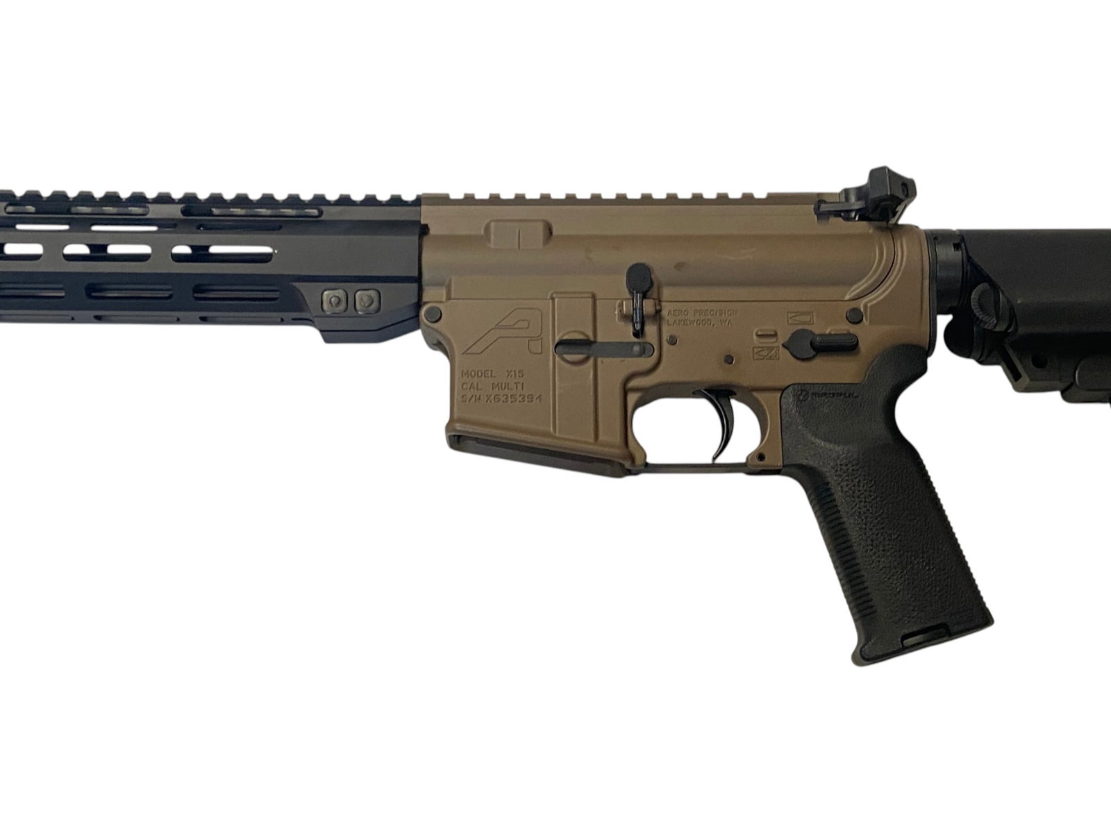 New Aero Precision Model X15 Two-Tone FDE/Black Semi-Automatic 5.56mm AR-15 Rifle - 6