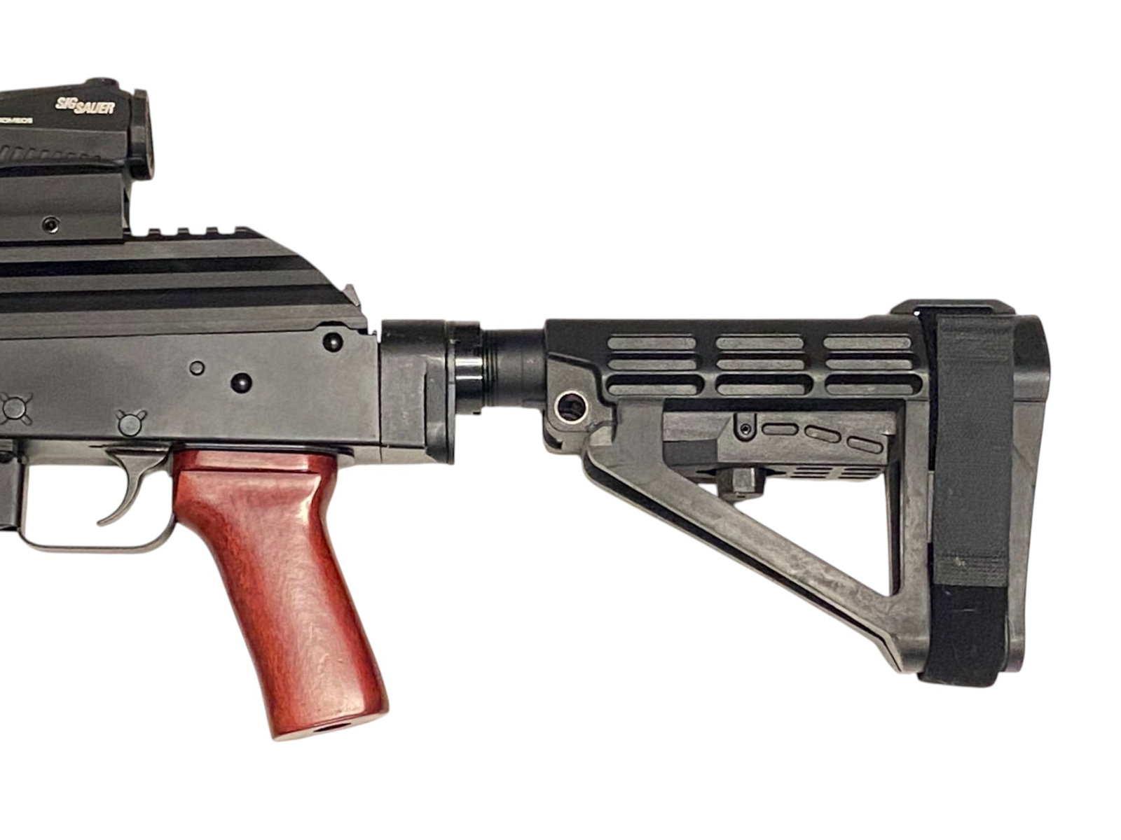 Excellent PSA Model AK-P7 Semi-Auto 7.62x39mm AK-47 Pistol with Sig Red Dot and Hinged Dust Cover - 7