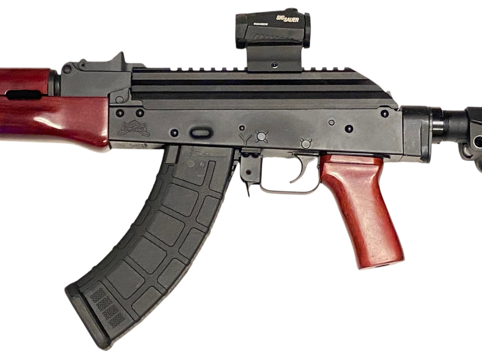 Excellent PSA Model AK-P7 Semi-Auto 7.62x39mm AK-47 Pistol with Sig Red Dot and Hinged Dust Cover - 8