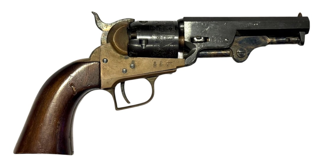 Italian Pietta Blackpowder Perrcussian .36 CAL Brass Frame 4" M1851 Pocket Revolver - 2