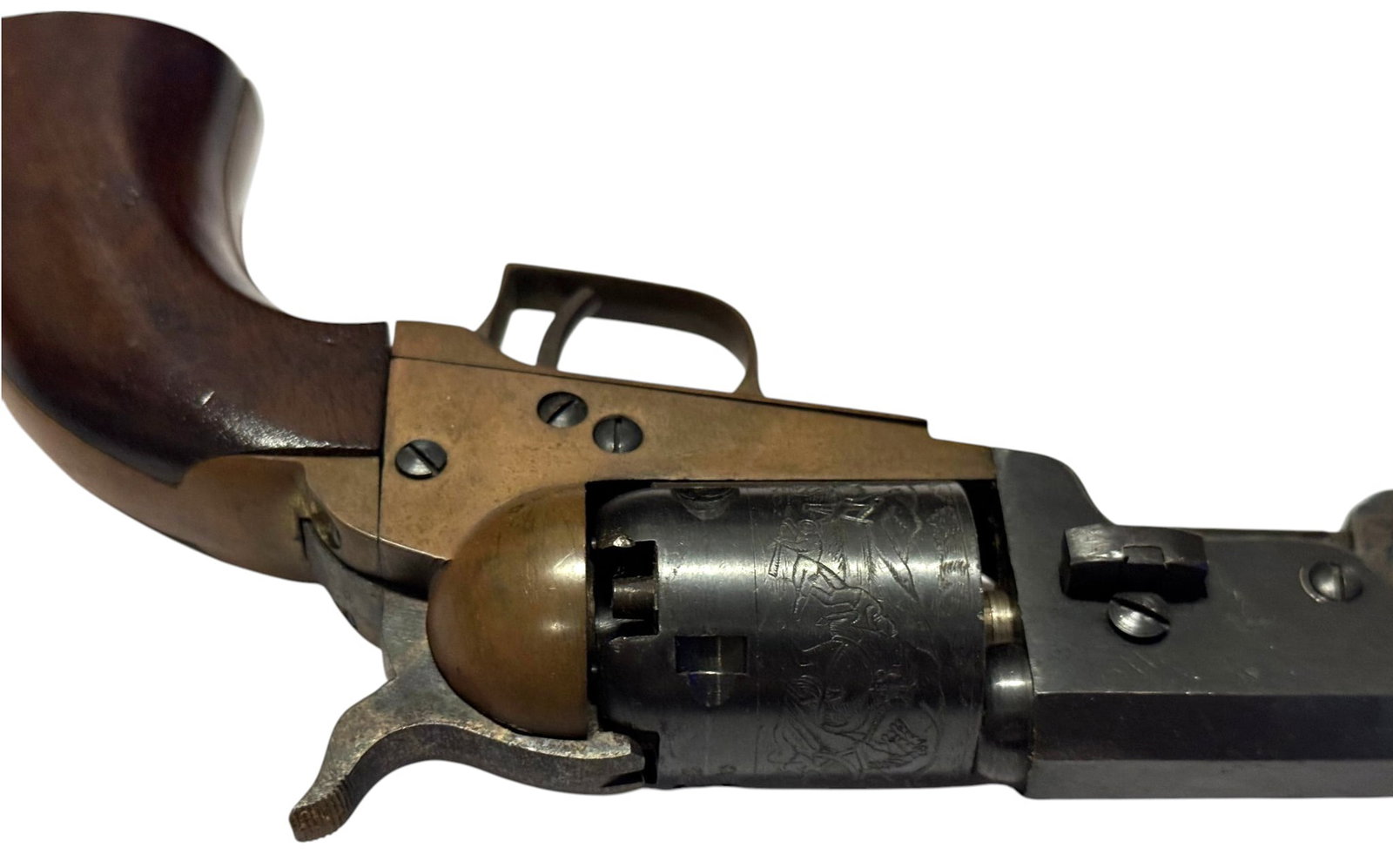 Italian Pietta Blackpowder Perrcussian .36 CAL Brass Frame 4" M1851 Pocket Revolver - 7