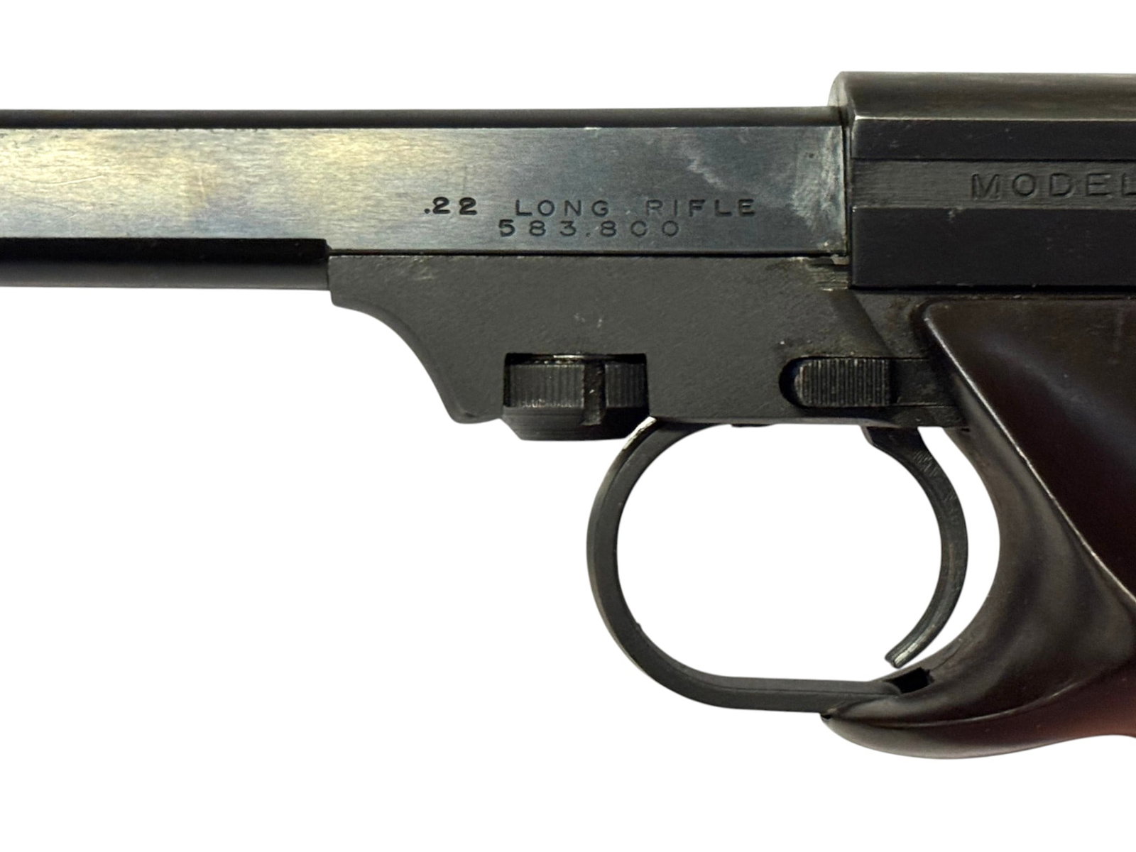 1957 J.C. Higgins Model 80 Target .22 LR Semi-Automatic Pistol with Holster, Case & 2 Magazines - 5