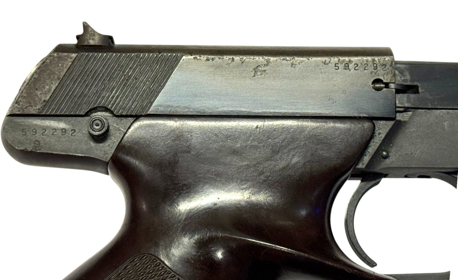 1957 J.C. Higgins Model 80 Target .22 LR Semi-Automatic Pistol with Holster, Case & 2 Magazines - 7