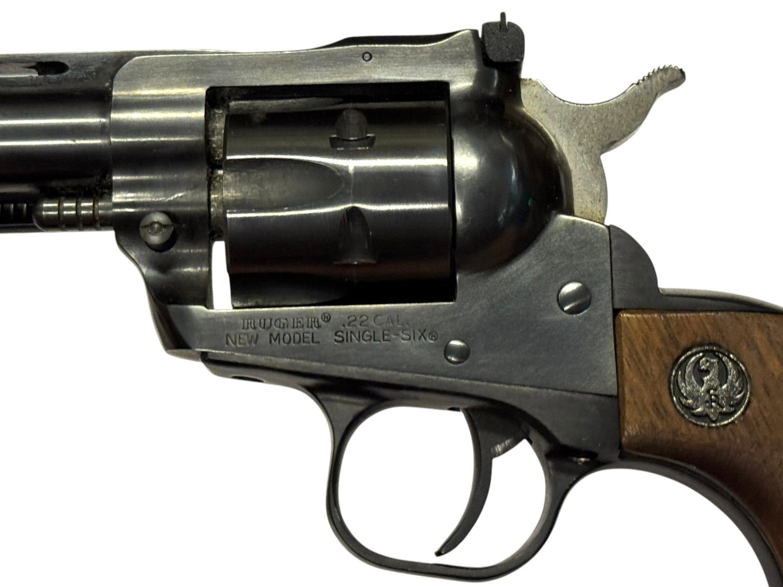 Excellent 1978 Ruger New Model Single-Six .22 LR Revolver with Holster and .22 WMR Cylinder - 7