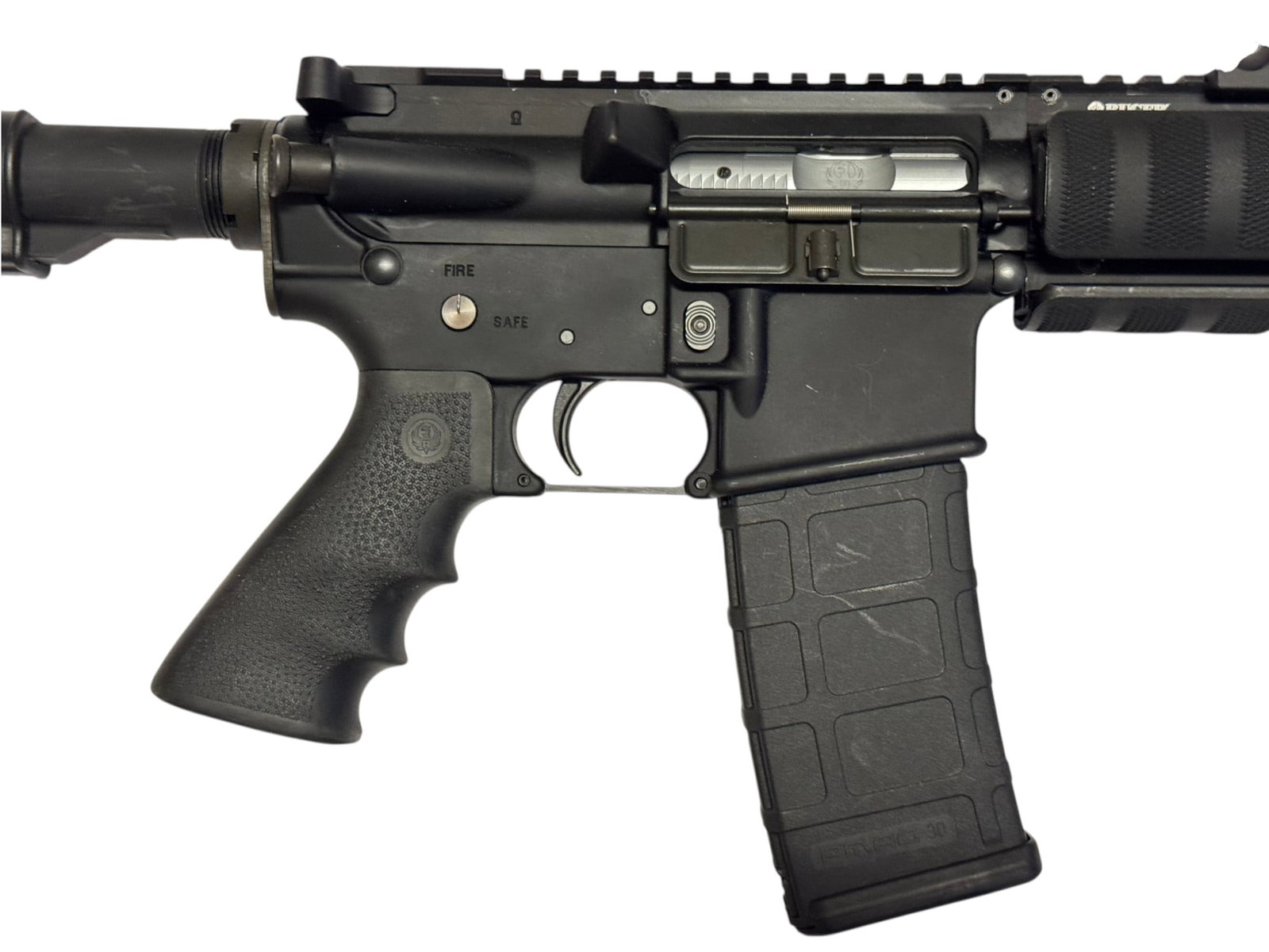 Excellent Ruger Model SR-556 Semi-Automatic 5.56mm Piston Driven AR-15 Rifle with Factory Case - 12
