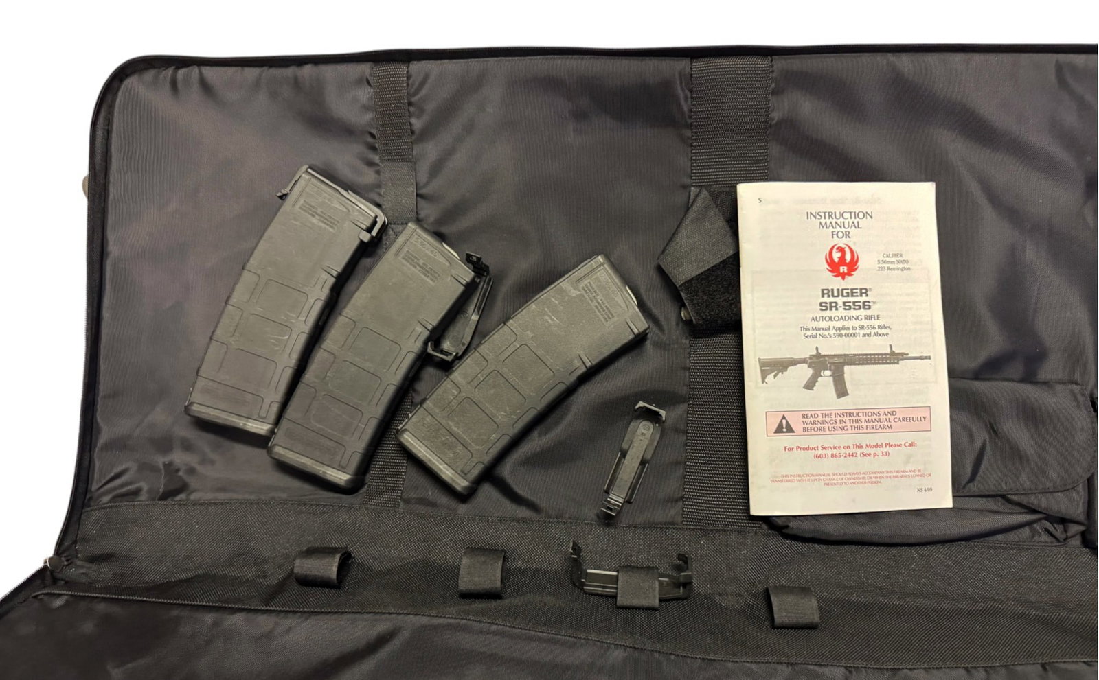 Excellent Ruger Model SR-556 Semi-Automatic 5.56mm Piston Driven AR-15 Rifle with Factory Case - 2