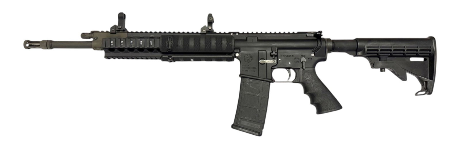 Excellent Ruger Model SR-556 Semi-Automatic 5.56mm Piston Driven AR-15 Rifle with Factory Case - 3
