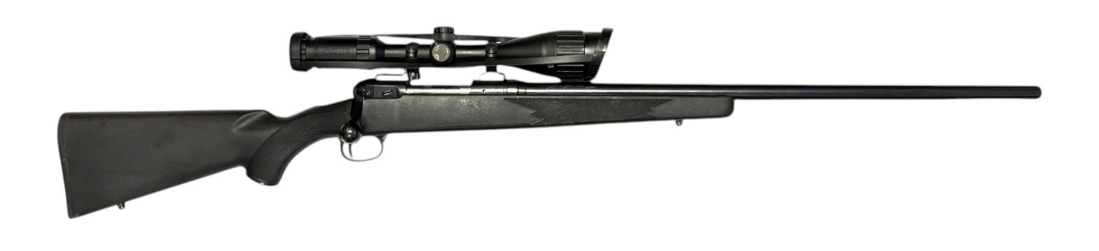 Excellent Savage Model 12 Heavy Barrel .223 REM Bolt Action Rifle with BSA Scope