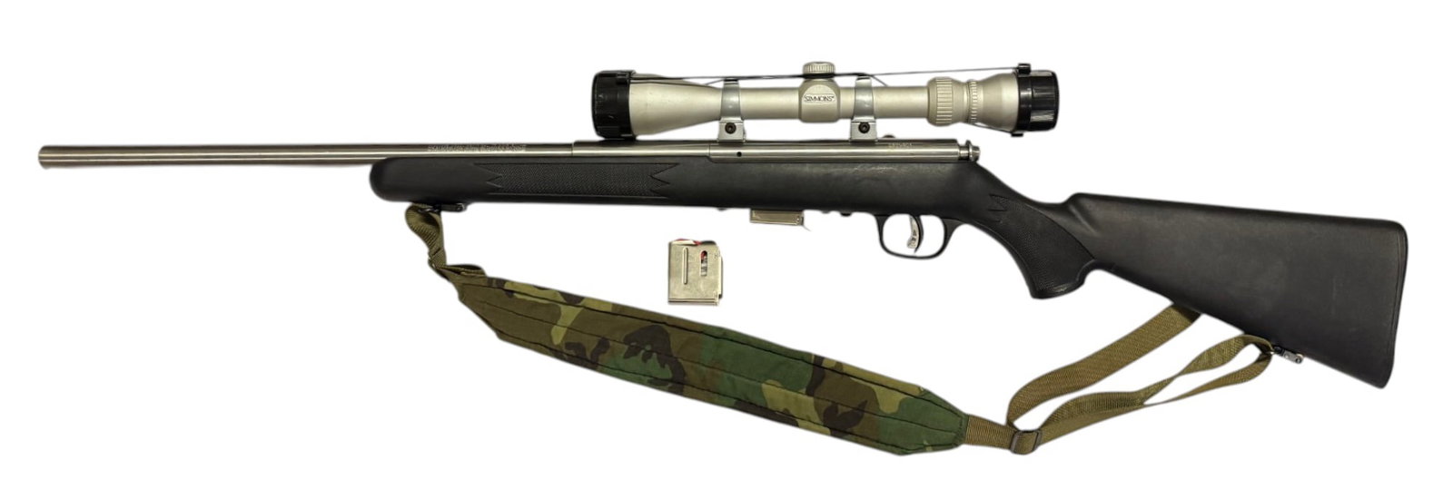 Excellent Savage Model 93R17 Heavy Stainless Barrel .17 HMR Bolt Action Rifle