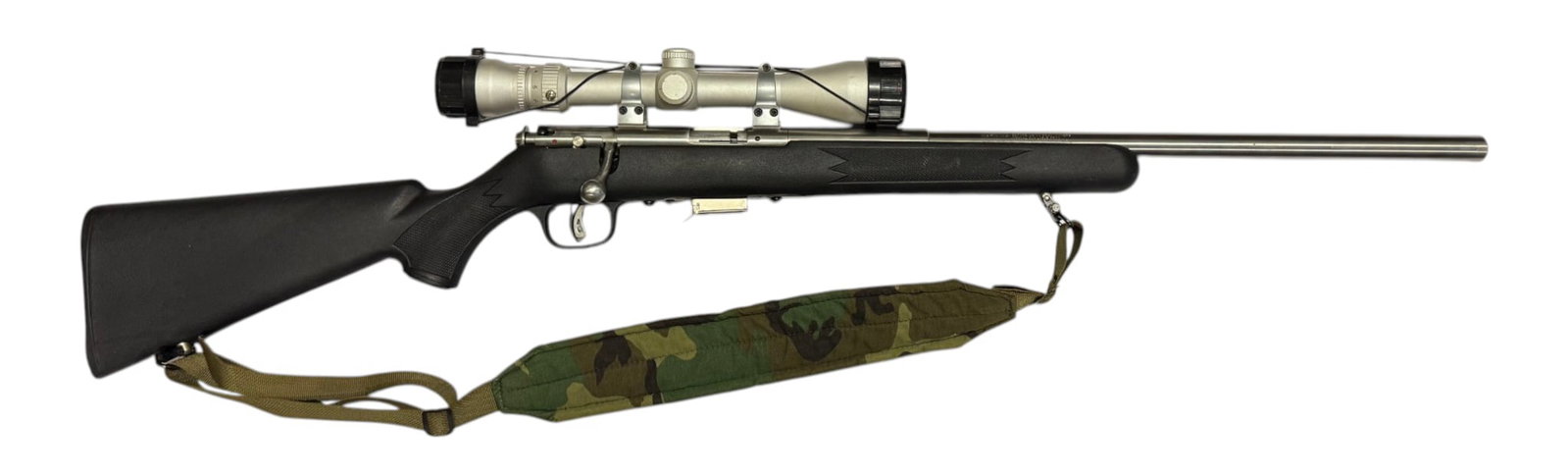 Excellent Savage Model 93R17 Heavy Stainless Barrel .17 HMR Bolt Action Rifle - 2