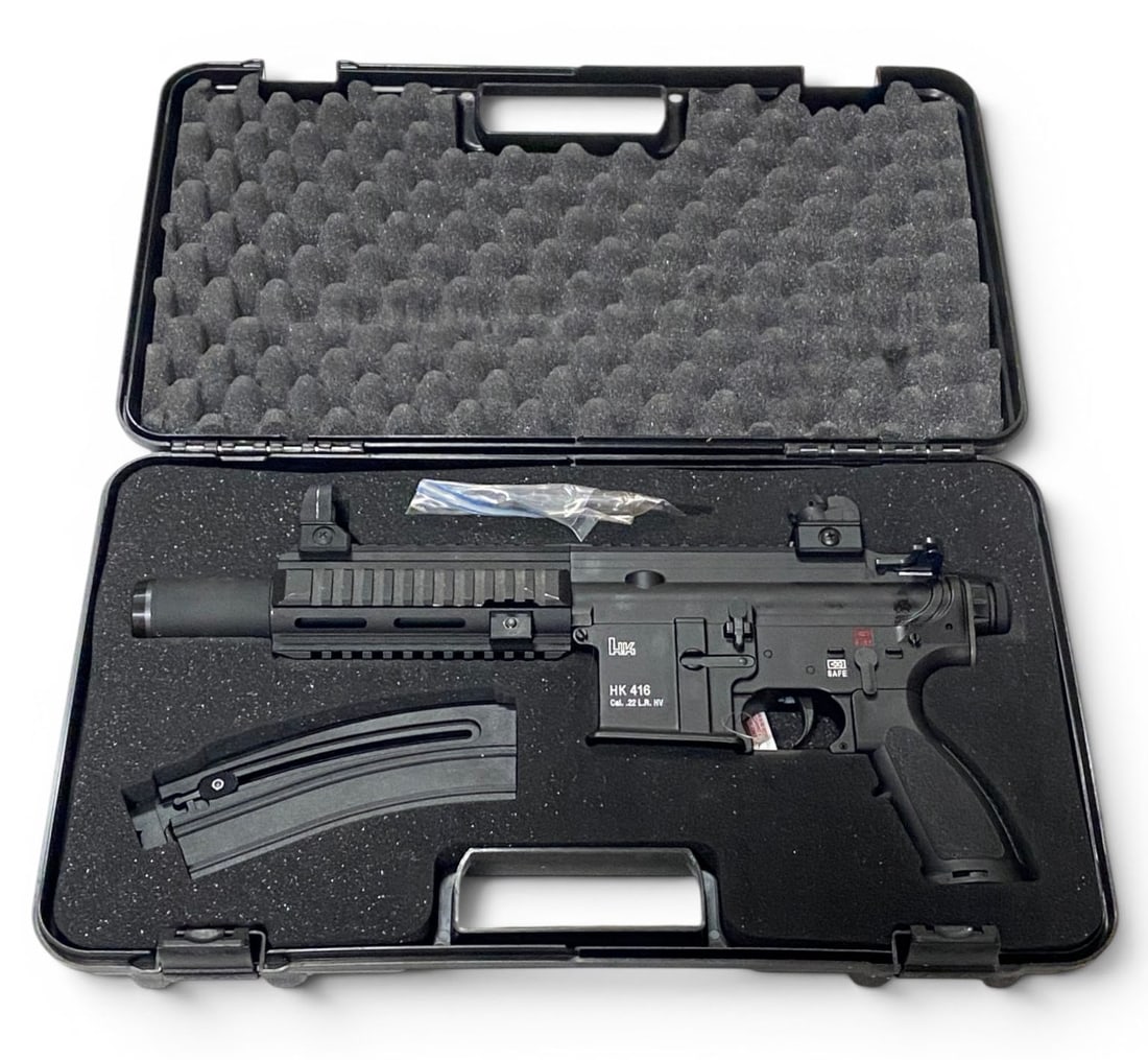 Excellent 2012 Heckler & Koch HK416 .22 LR Semi-Automatic Pistol in Box