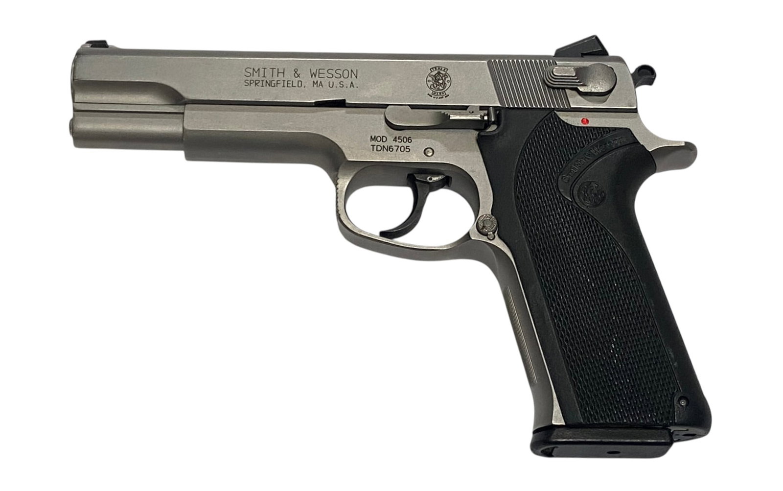 Excellent 1989 Yuma County, AZ Police Smith & Wesson Model 4506 .45 ACP Semi-Automatic Pistol in ... - 3