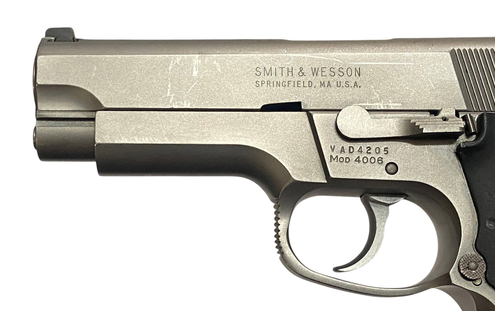 Excellent 1990s Police Marked Smith & Wesson Model 4006 .40 S&W Semi-Automatic Pistol - 4