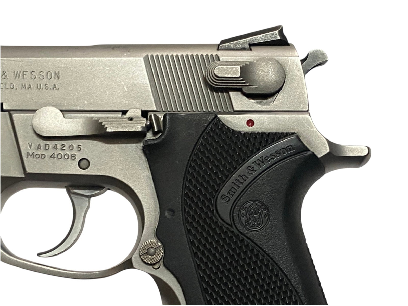 Excellent 1990s Police Marked Smith & Wesson Model 4006 .40 S&W Semi-Automatic Pistol - 5