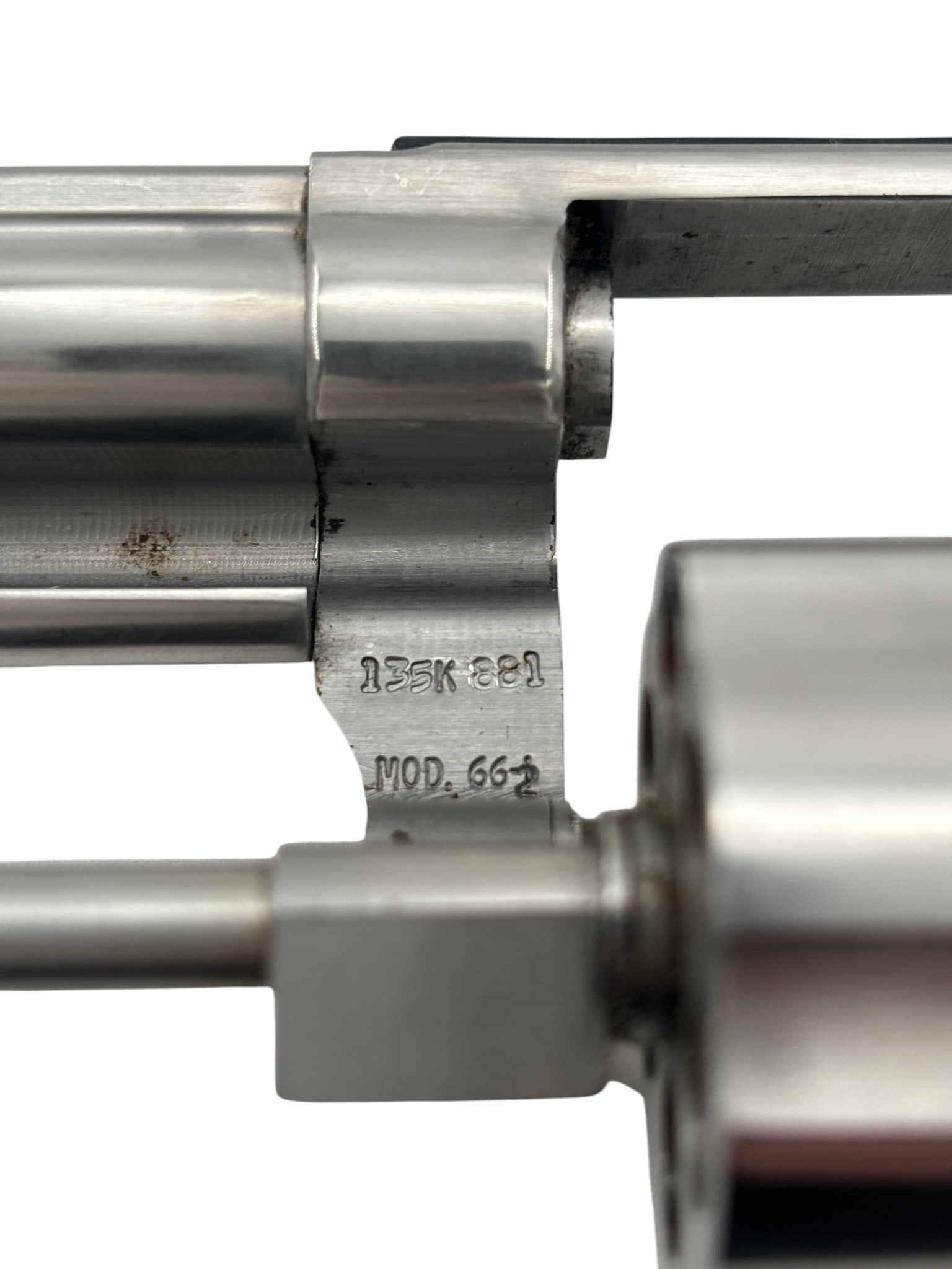 Excellent 1982 Smith & Wesson Model 66-2 Stainless 6" .357 COMBAT MAGNUM 3T Revolver - 5