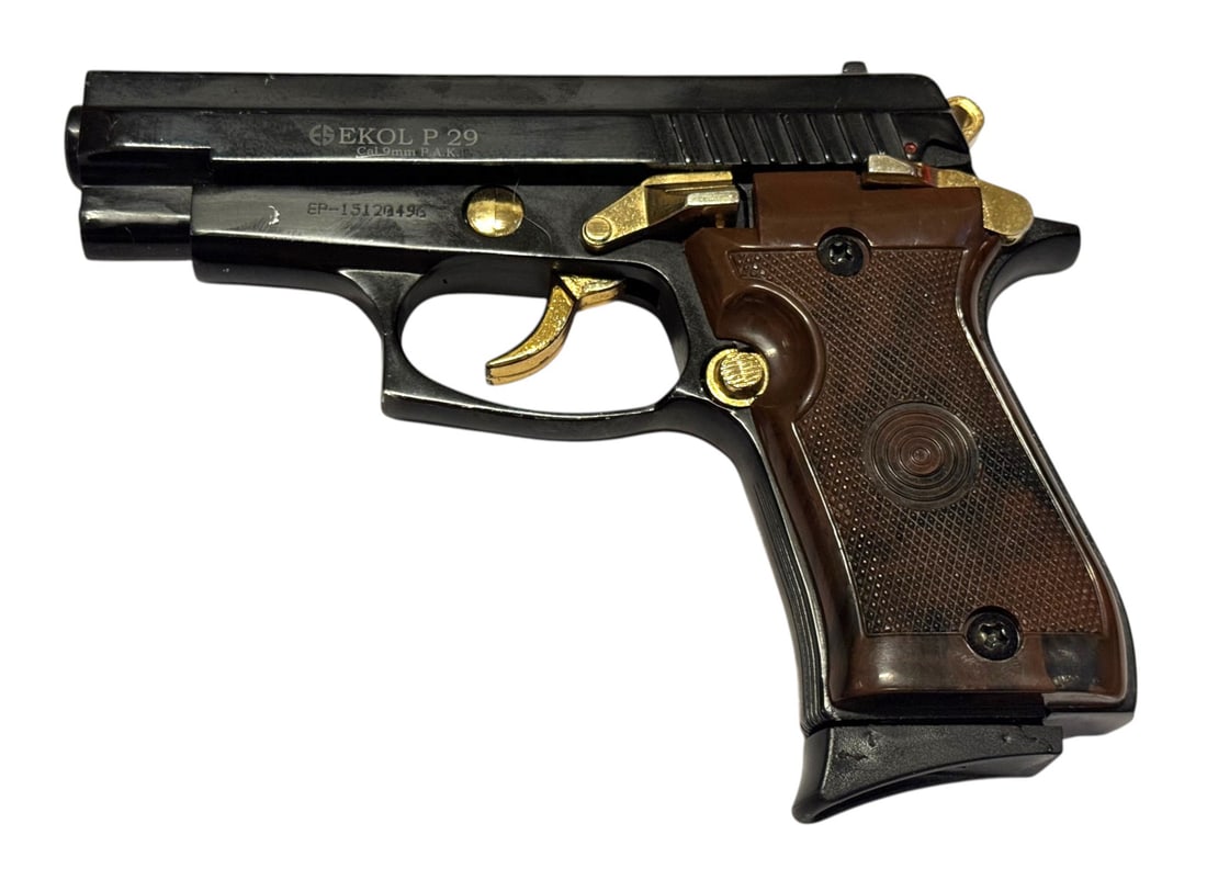 Interesting Ekol P29 Semi-Automatic 9mmPAK Replica BLANK Firing Pistol - 2