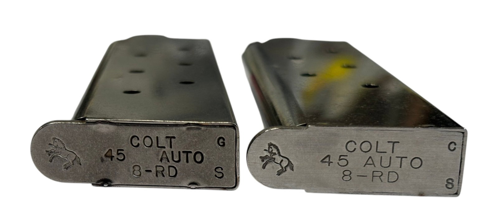 (2) Colt 1911 Stainless Steel.45 ACP Magazines for M1991A1 Full Size - 3