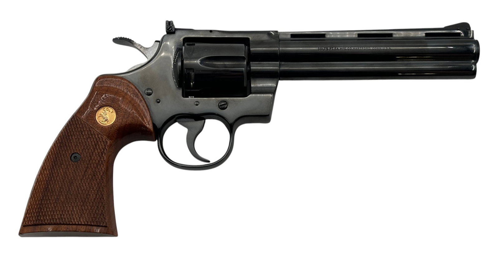 Excellent 1980 Colt Python 6" Blued .357 MAGNUM Revolver - 2