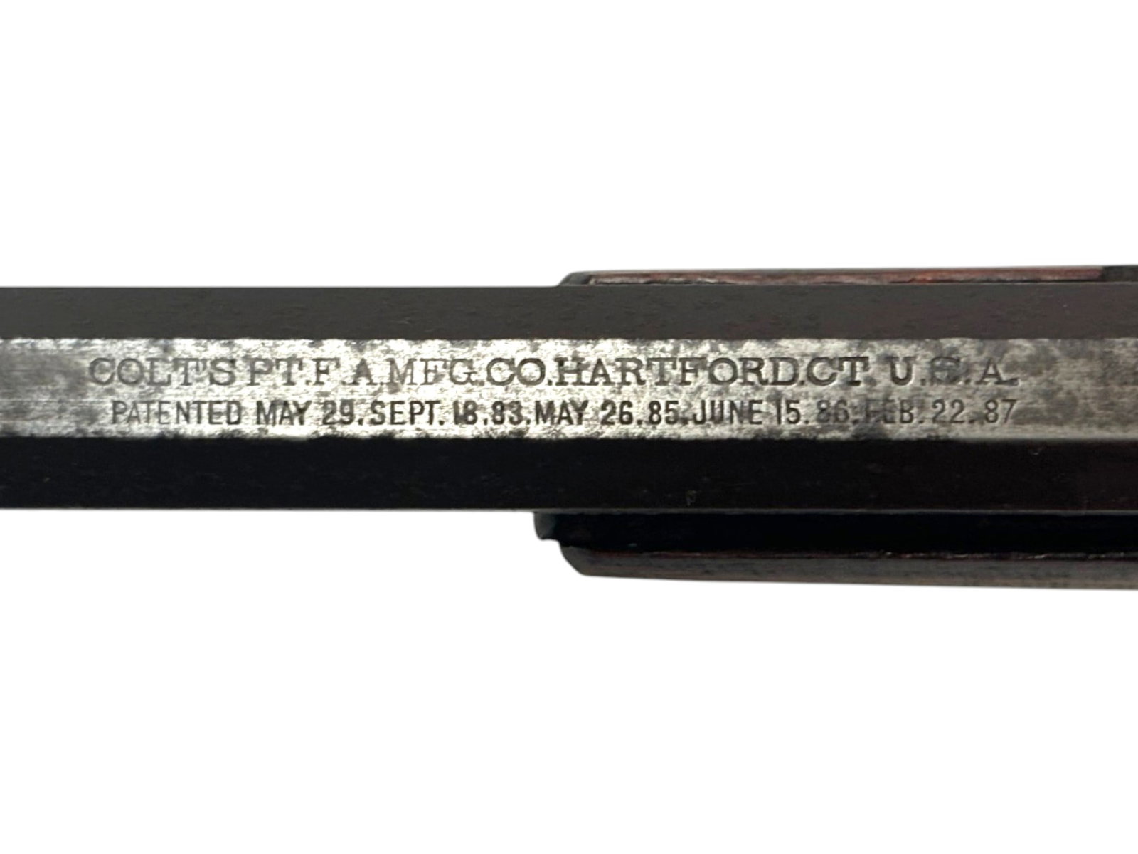 Antique EARLY 1st Year 3-DIGIT 1887 Engraved Colt Lightning Small Frame .22 SHORT Pump Action Rifle - 4