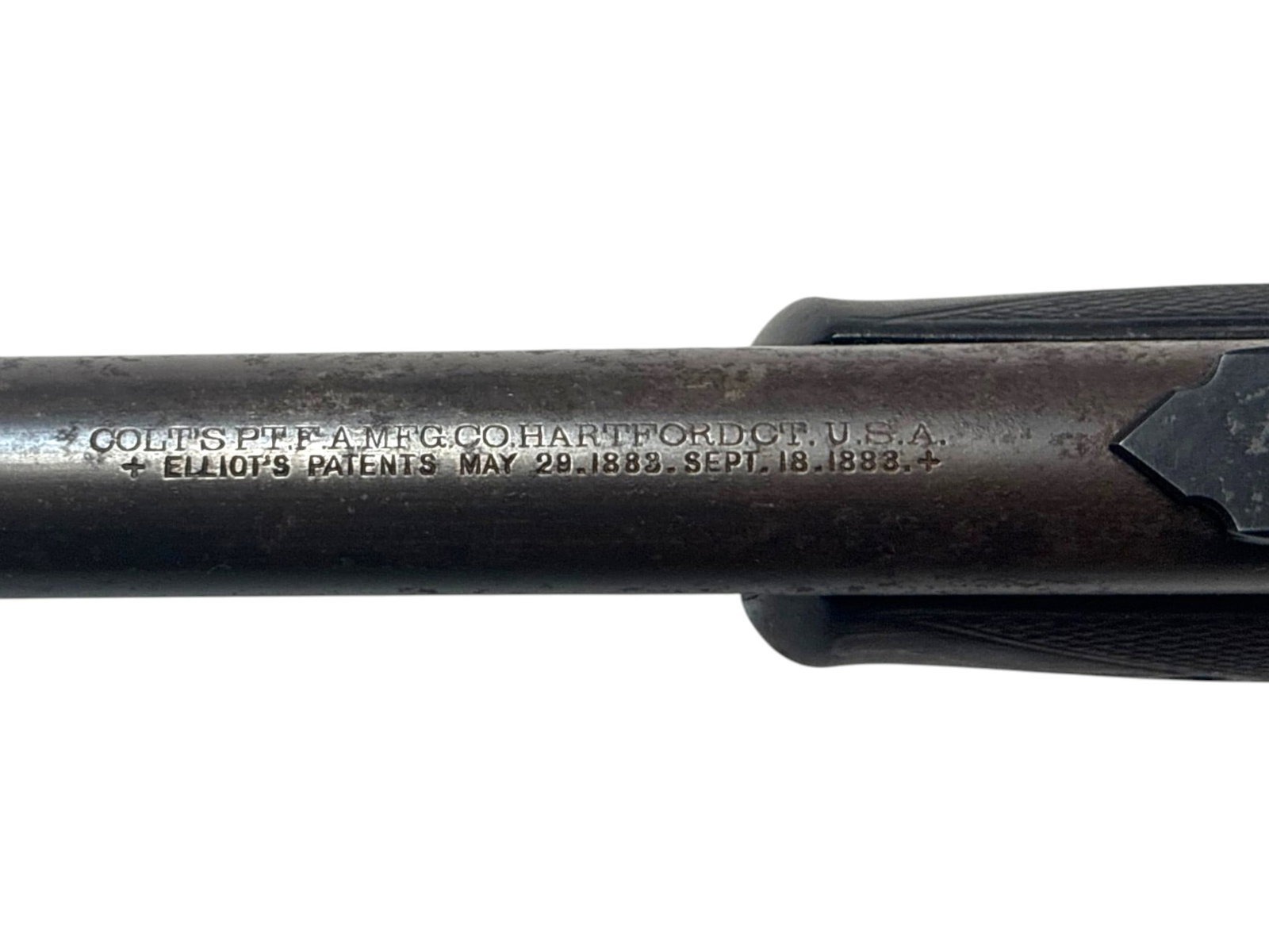 Antique Early 1886 Colt Lightning Medium Frame .32 CAL Pump Action Rifle w/ Lyman No. 1 Tang Sight - 5