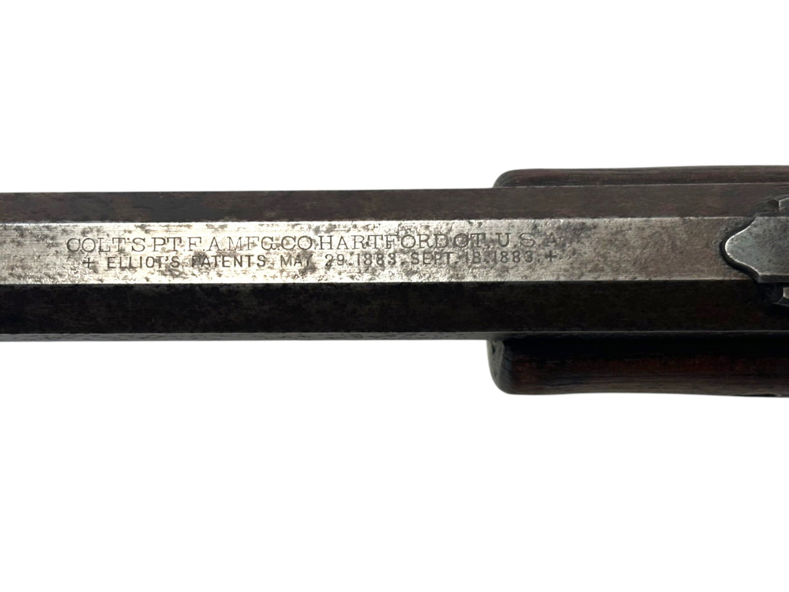 Antique EARLY 1st Year 4-DIGIT 1884 Colt Lightning Medium Frame .44 CAL Slide Action Rifle - 4