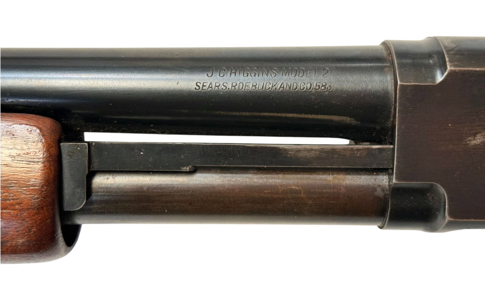 High Standard / J.C. Higgins Sears Roebuck Model 20 Pump Action 12 GA. Shotgun - 5