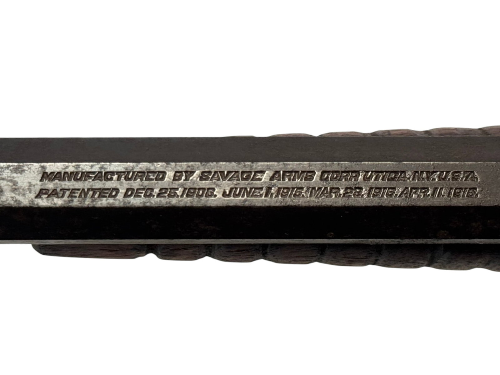 FIRST YEAR Savage M1914 Slide Action .22-SL-LR Takedown Rifle w/ Lyman No. 1A Combination Sight - 5