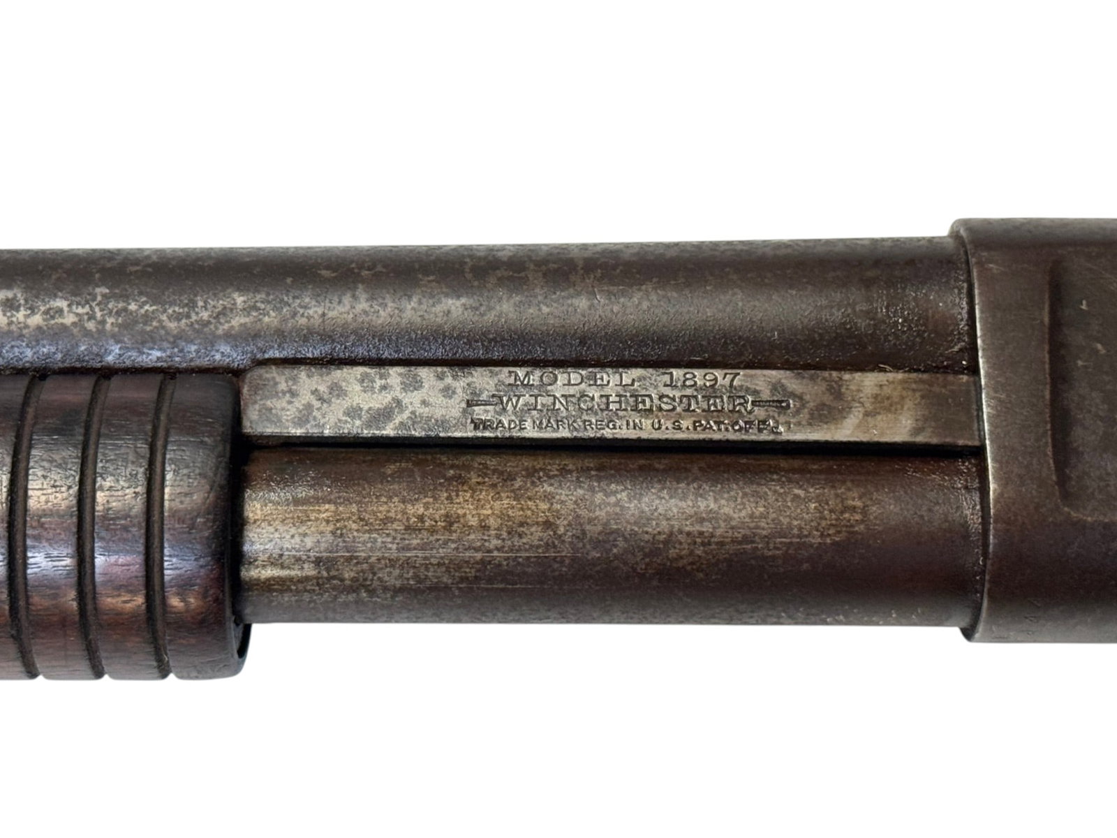 1919 Winchester Model 1897 Pump Action 20" Solid Frame 12 GA. Slamfire Shotgun - 7