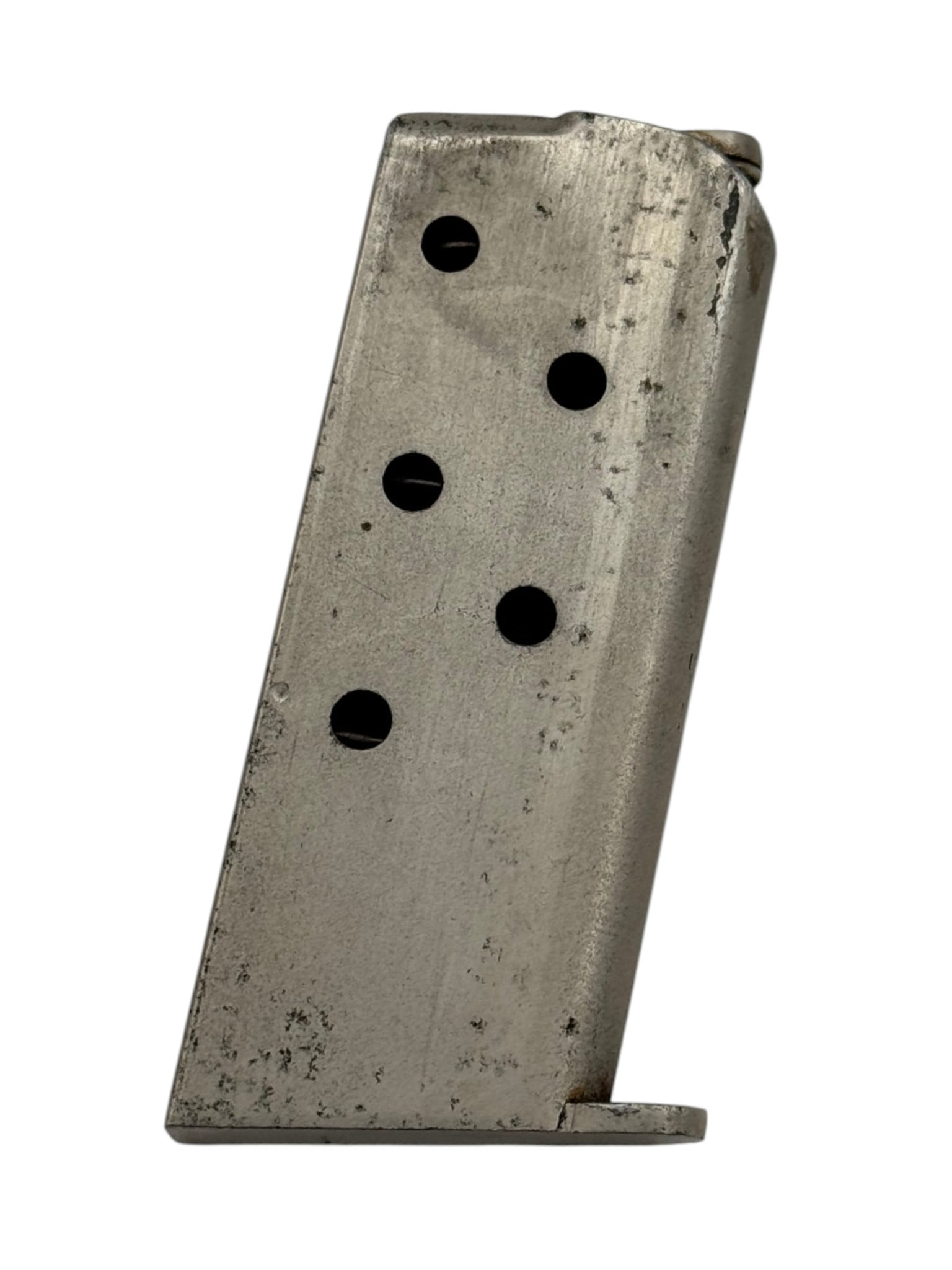 Excellent Walther Model 2 Nickel Semi-Automatic 6.35MM Pocket Pistol with Holster - 12