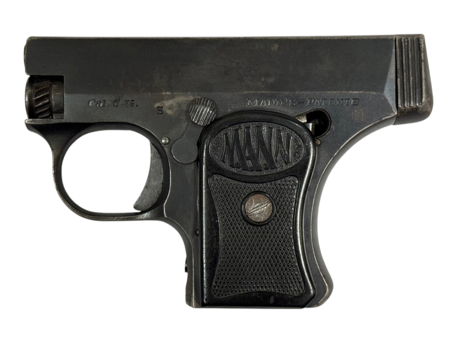 RARE Excellent 1921 German Fritz Mann 6.35mm Semi-Automatic Vest Pocket Pistol