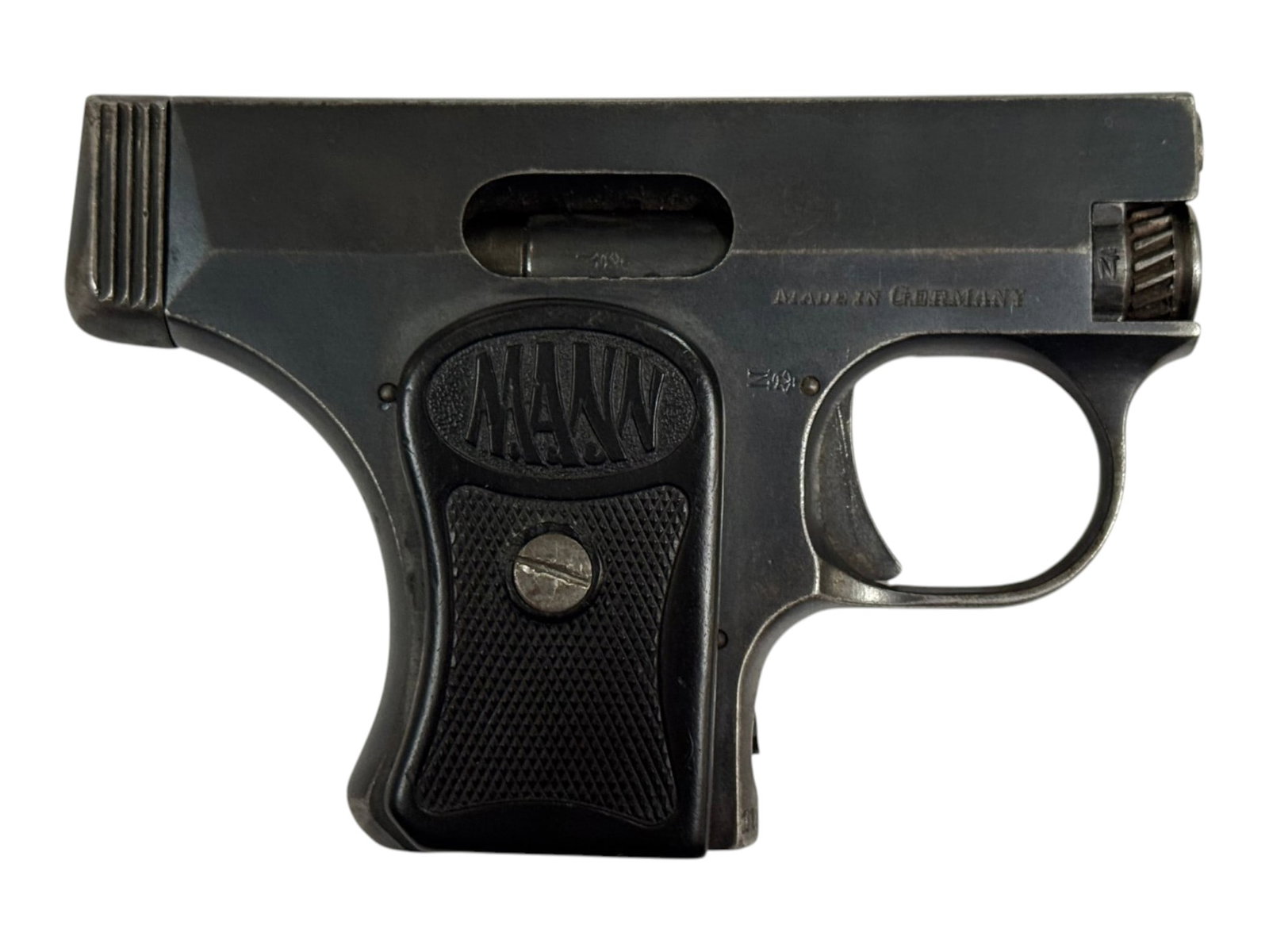 RARE Excellent 1921 German Fritz Mann 6.35mm Semi-Automatic Vest Pocket Pistol - 2