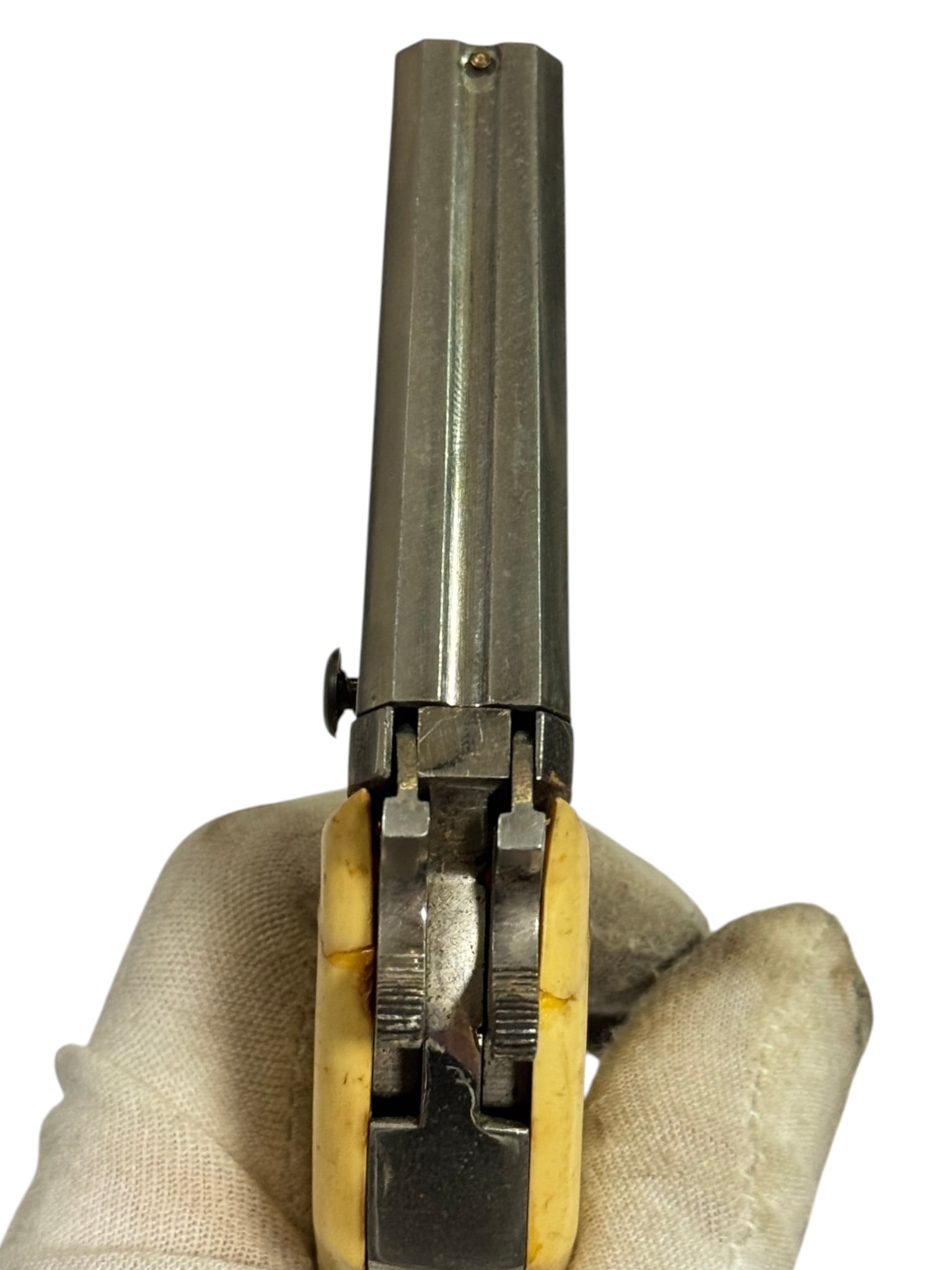 Brazillian Castelo “Garrucha” .22 S-L-LR Double Barrel SXS Derringer Pistol - 5
