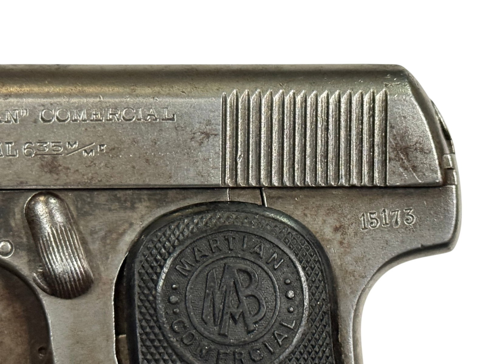 Spanish Martian Comercial 6.35 MM Semi-Automatic Pocket Pistol - 3