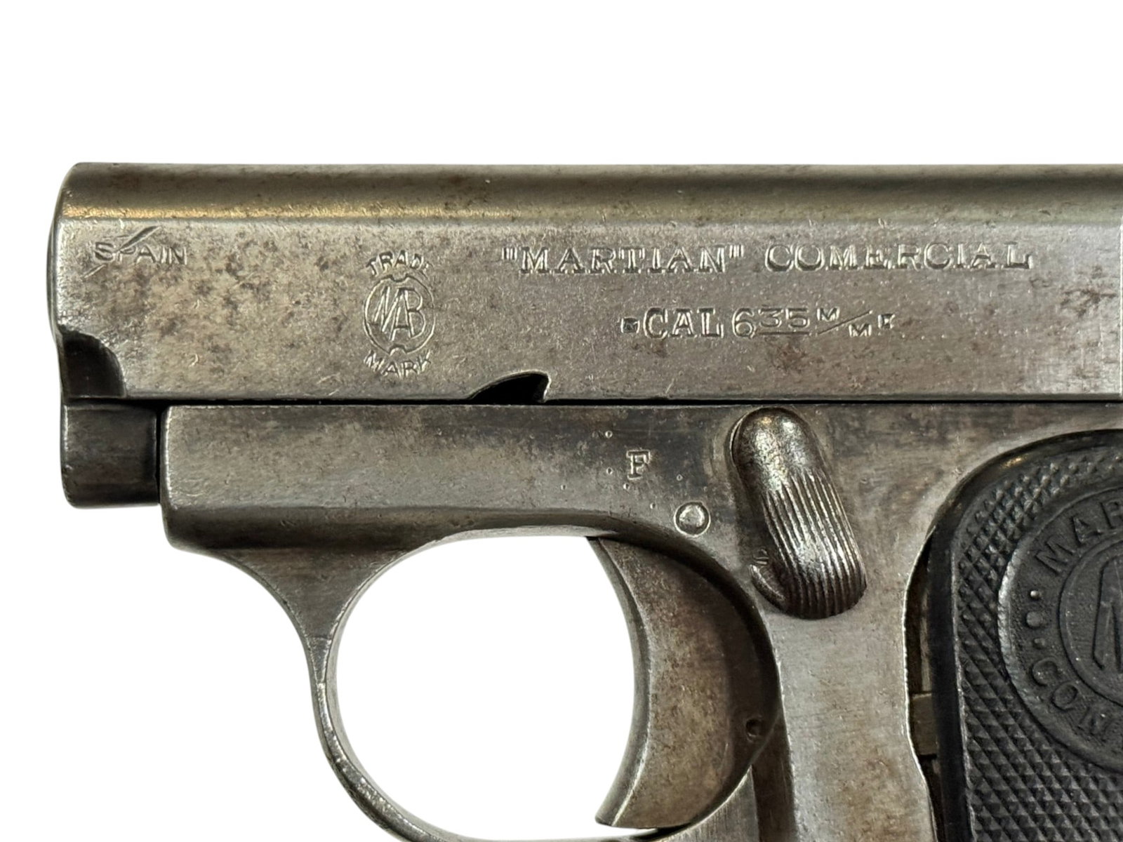 Spanish Martian Comercial 6.35 MM Semi-Automatic Pocket Pistol - 4