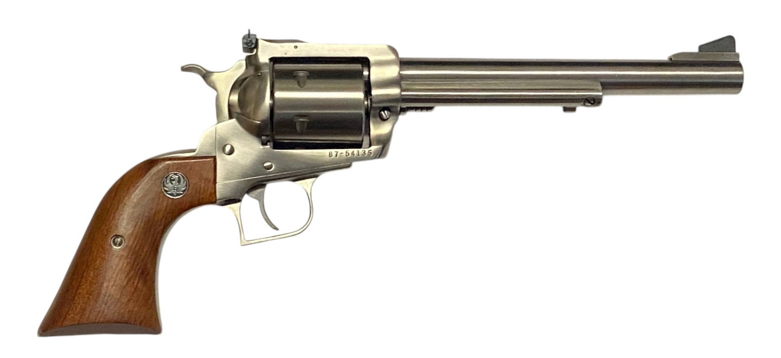 Excellent Ruger New Model Super Blackhawk .44 MAGNUM Stainless 7.5” Revolver in Case - 6