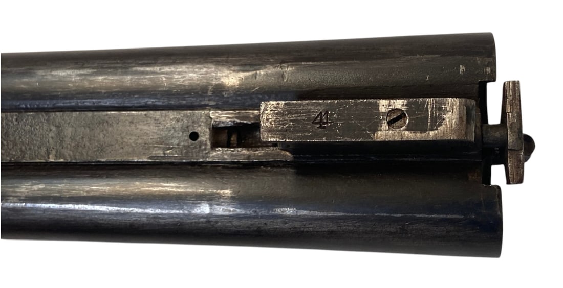 Barrett Gun Company 12 GA SXS Double Barrel Hammer Shotgun - 7